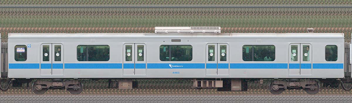 小田急4000形サハ4465海側の側面写真