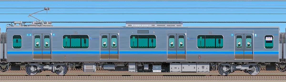 小田急5000形デハ5101山側の側面写真