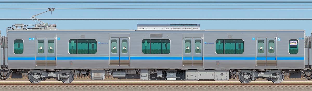 小田急5000形デハ5301の側面写真｜RailFile.jp｜鉄道車両サイドビュー 