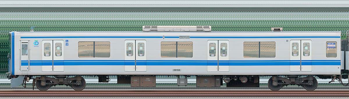 西武20000系クハ201562位・4位側の側面写真