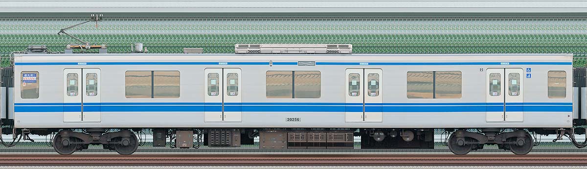 西武20000系モハ202562位・4位側の側面写真