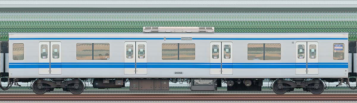 西武20000系モハ203562位・4位側の側面写真