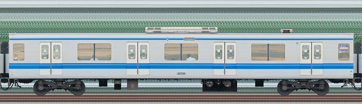 西武20000系サハ207562位・4位側の側面写真