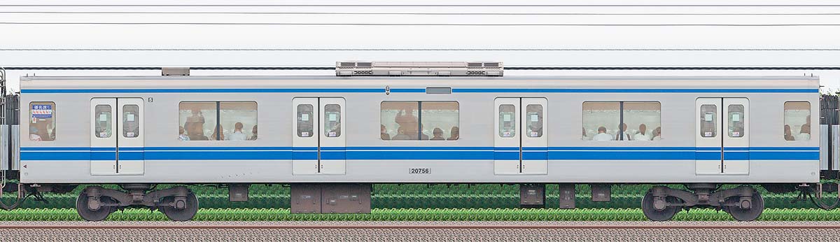 西武20000系サハ207563位・1位側の側面写真