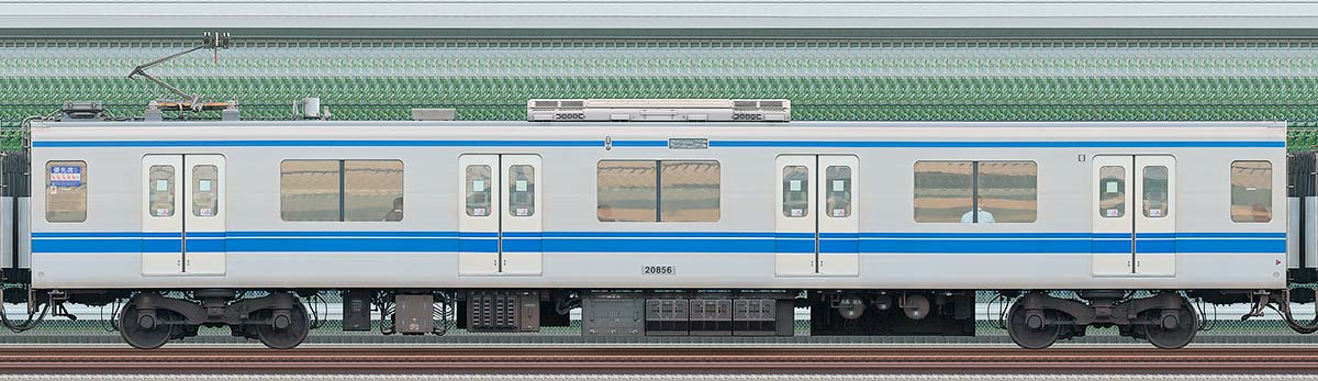 西武20000系モハ208562位・4位側の側面写真