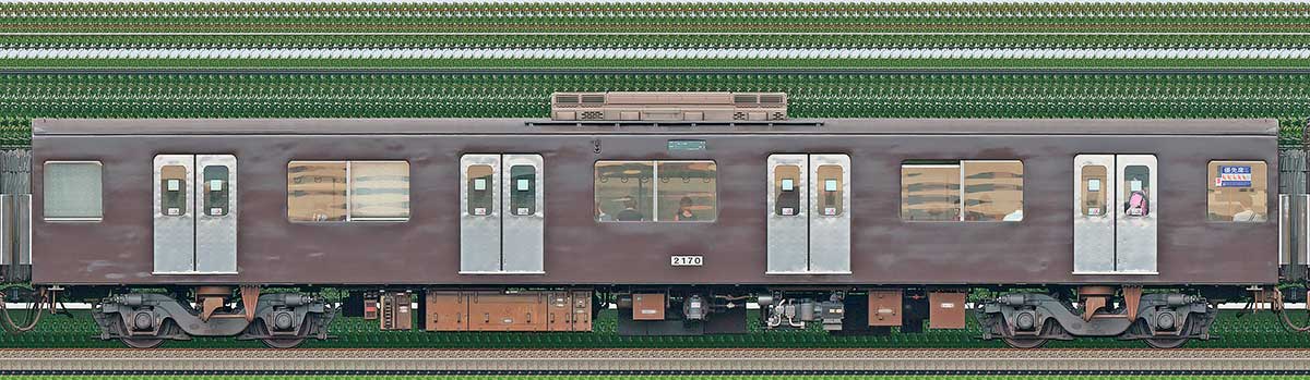 西武2000系「西武鉄道創立110周年記念トレイン」モハ21702位・4位側の側面写真