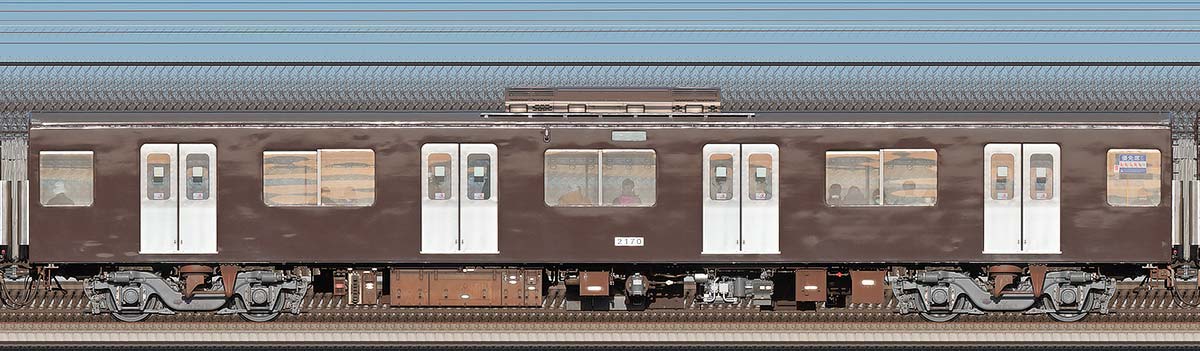 西武2000系「西武鉄道創立110周年記念トレイン」モハ21701位側の側面写真