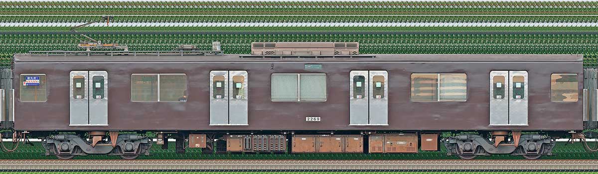 西武2000系「西武鉄道創立110周年記念トレイン」モハ22692位・4位側の側面写真