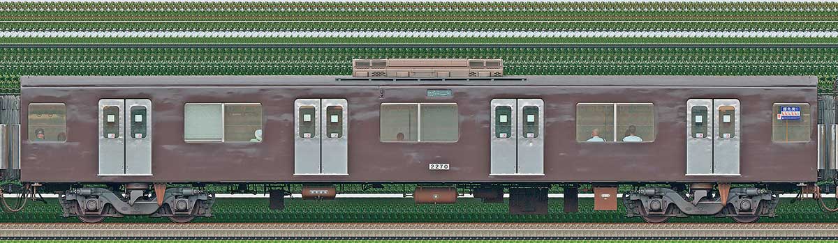 西武2000系「西武鉄道創立110周年記念トレイン」モハ22702位・4位側の側面写真