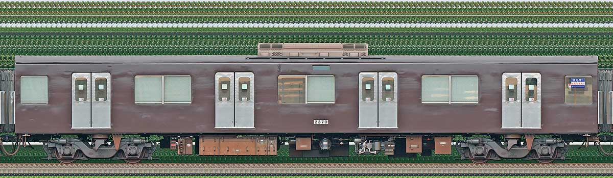 西武2000系「西武鉄道創立110周年記念トレイン」モハ23702位・4位側の側面写真