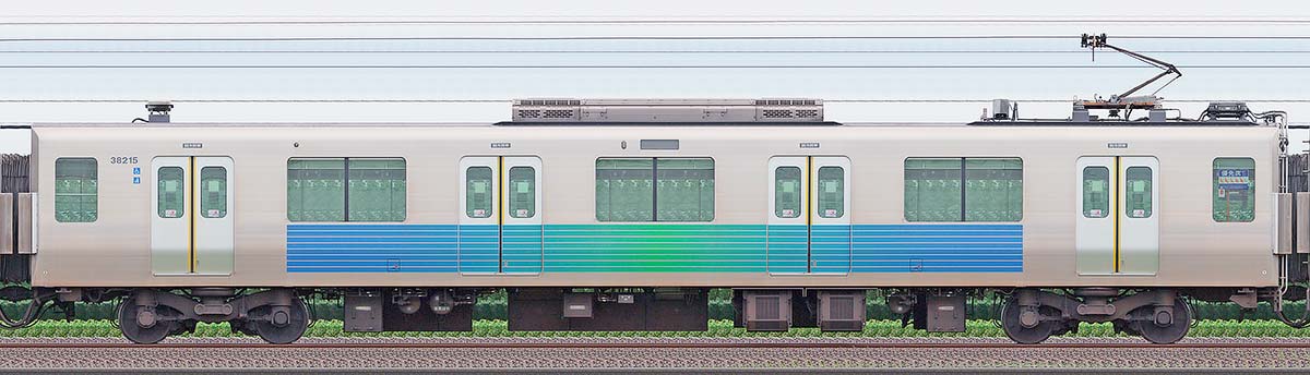 西武30000系モハ382153位・1位側の側面写真