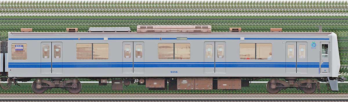 西武6000系クハ60563位・1位側の側面写真