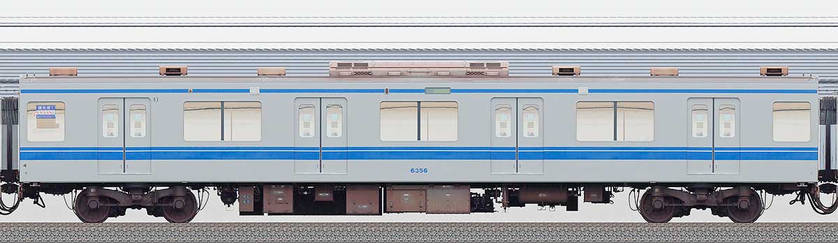 西武6000系モハ63563位・1位側の側面写真