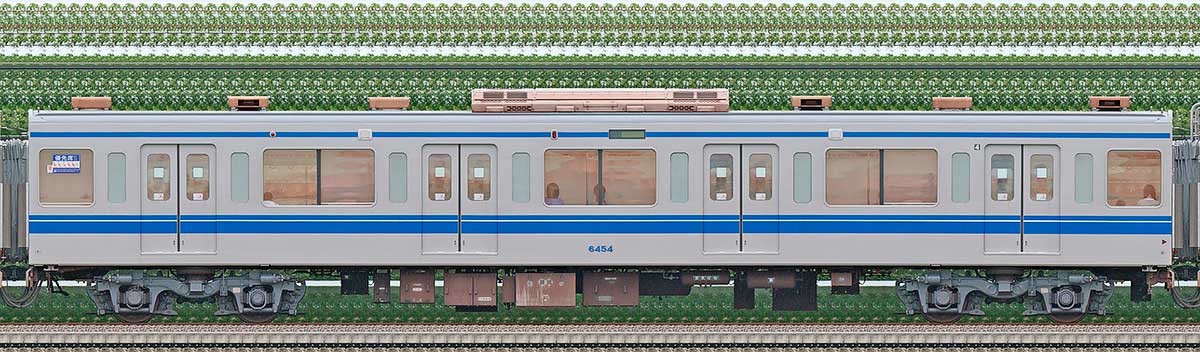 西武6000系サハ64542位・4位側の側面写真