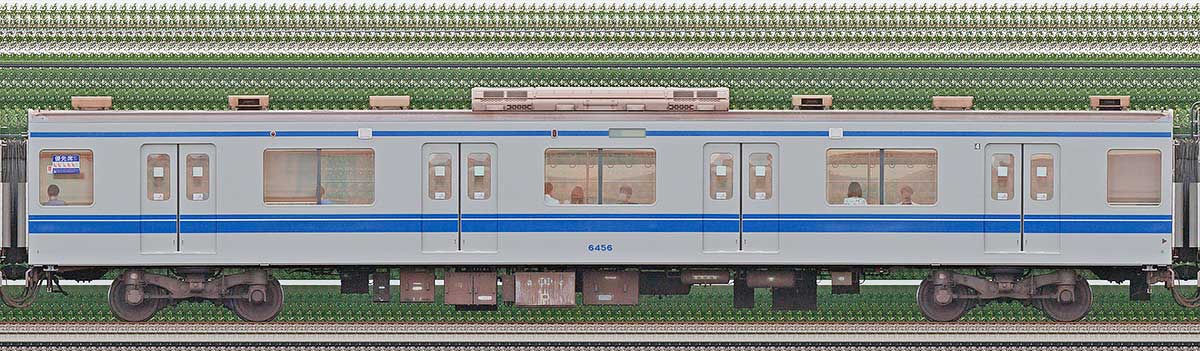西武6000系サハ64562位・4位側の側面写真