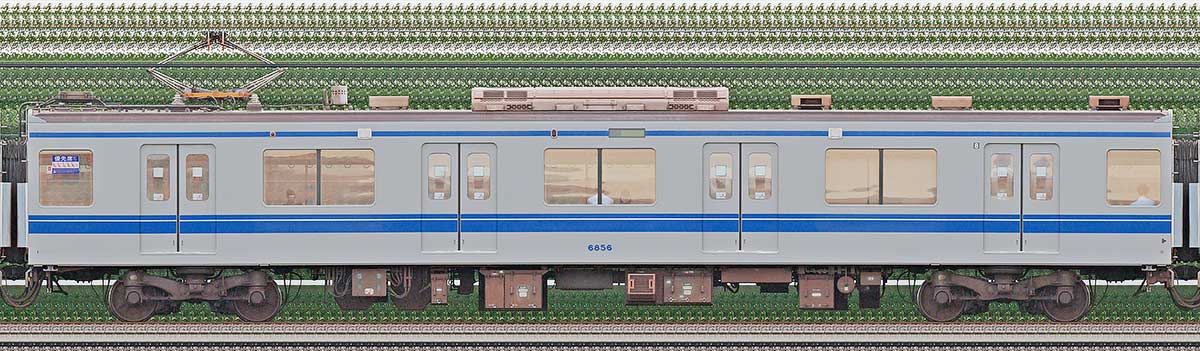 西武6000系モハ68562位・4位側の側面写真