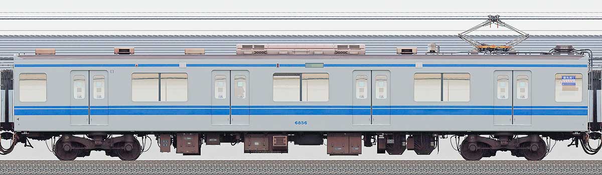 西武6000系モハ68563位・1位側の側面写真