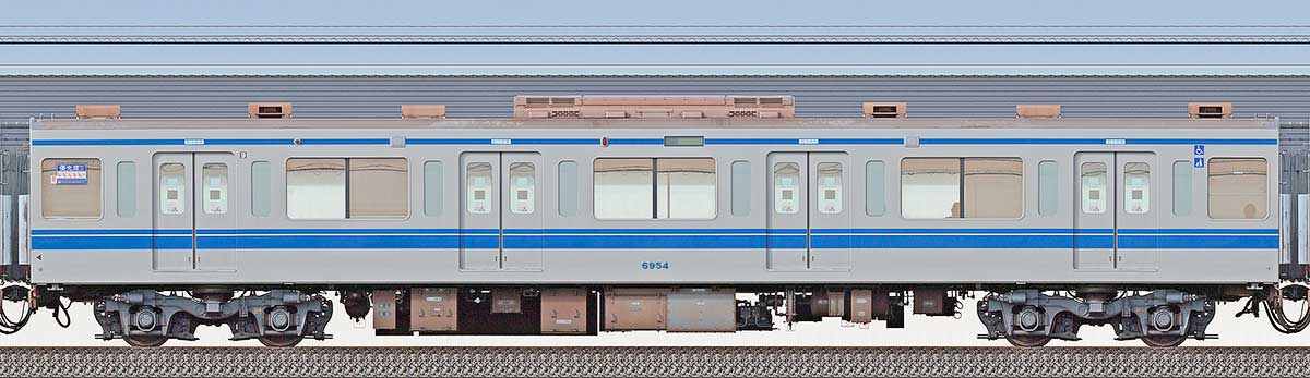 西武6000系モハ69543位・1位側の側面写真
