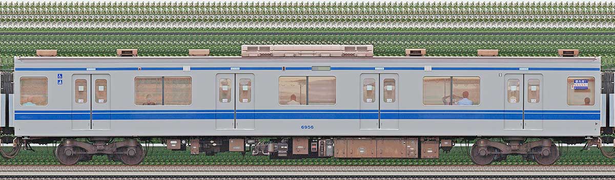 西武6000系モハ69562位・4位側の側面写真