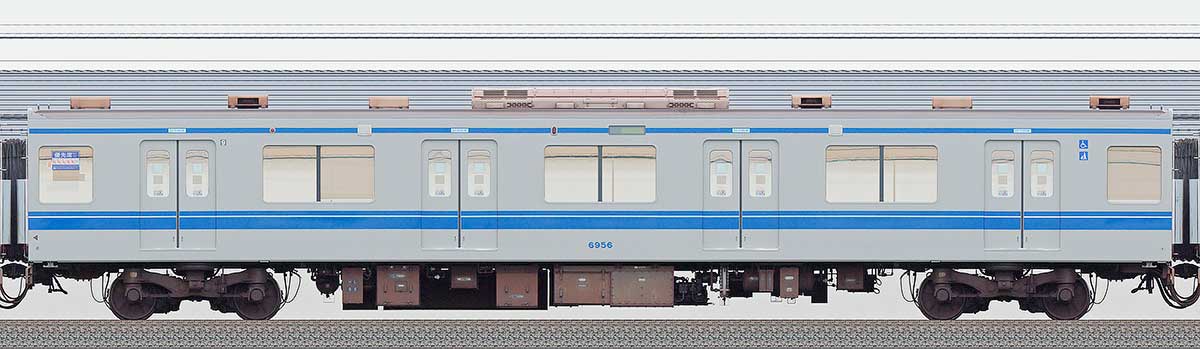 西武6000系モハ69563位・1位側の側面写真