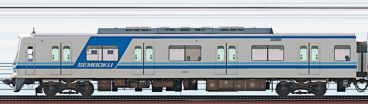 泉北高速5000系クハ5510山側の側面写真
