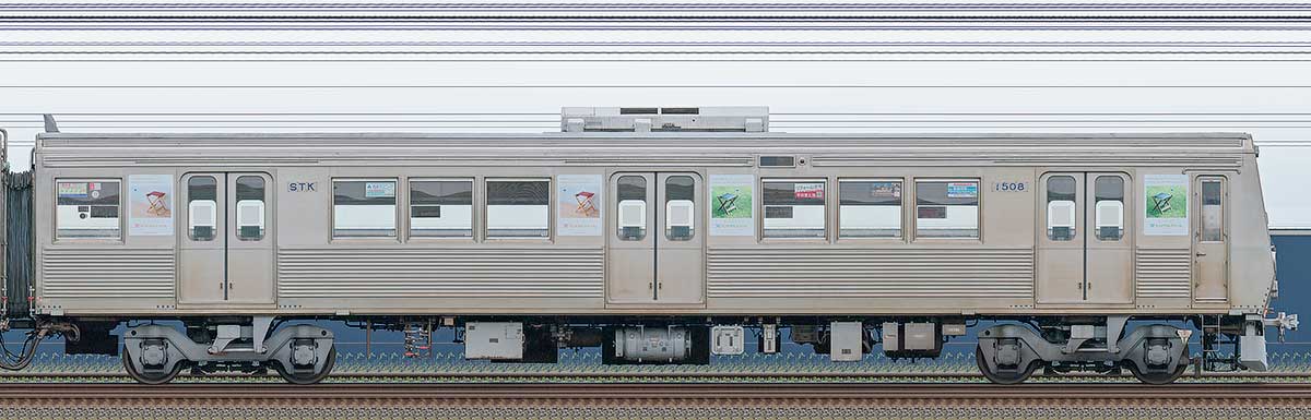 静岡鉄道1000形クハ1508海側の側面写真