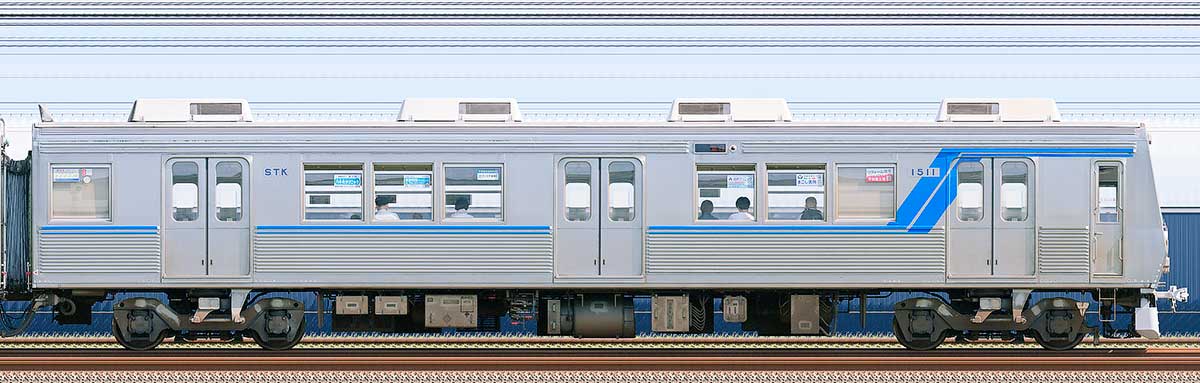 静岡鉄道1000形クハ1511海側の側面写真