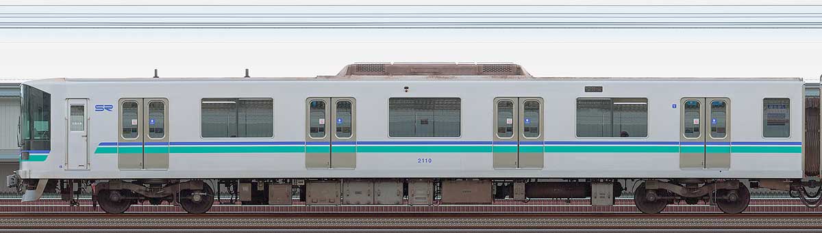 埼玉高速鉄道2000系2110山側の側面写真