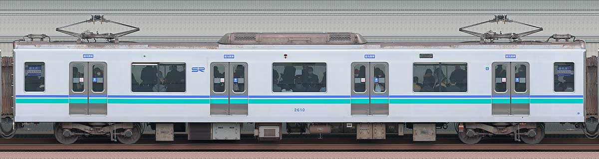 埼玉高速鉄道2000系2710海側の側面写真