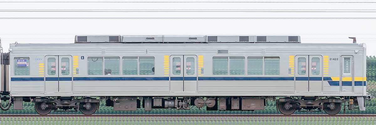 東武20400型クハ21422山側の側面写真