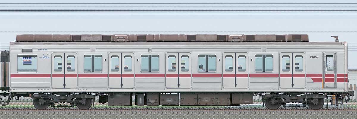 東武20050型クハ21854山側の側面写真