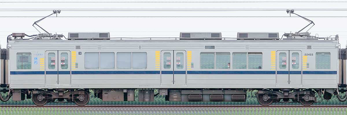 東武20400型モハ22422山側の側面写真
