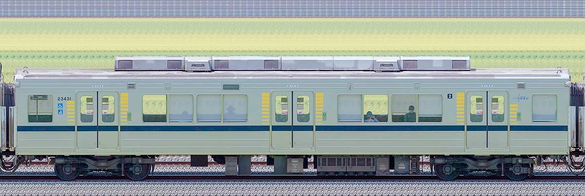 東武20400型モハ23431海側の側面写真