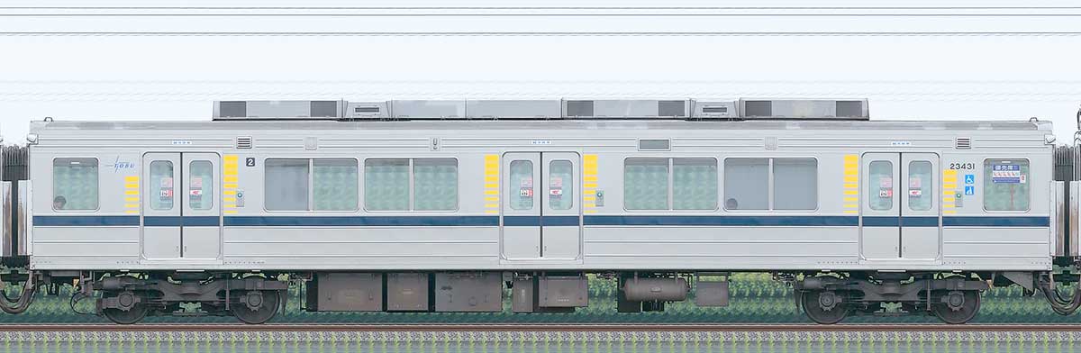 東武20400型モハ23431山側の側面写真