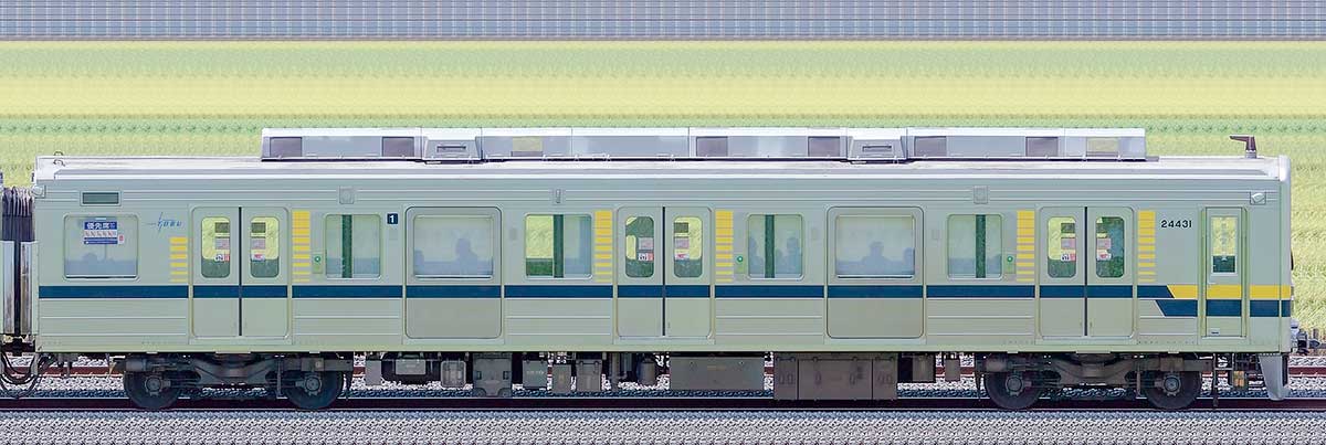 東武20400型クハ24431海側の側面写真