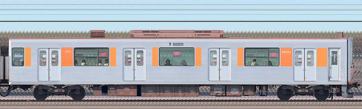 東武50050型クハ50052（CBTC・ATO対応）海側の側面写真