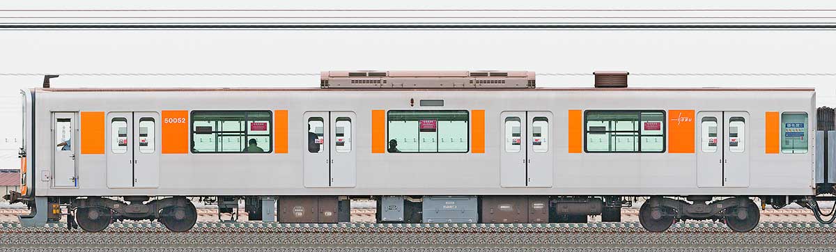 東武50050型クハ50052（CBTC・ATO対応）山側の側面写真