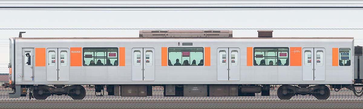 東武50050型クハ50055（CBTC・ATO対応）山側の側面写真