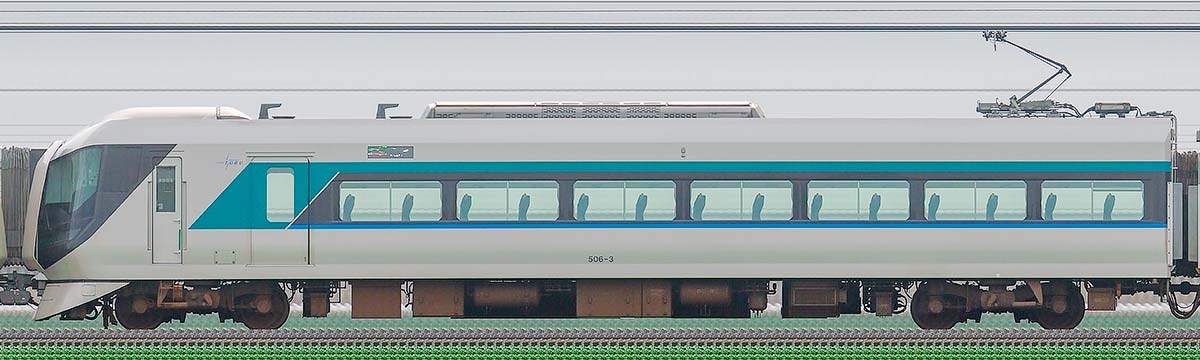 東武500系「リバティ」モハ506-3山側の側面写真