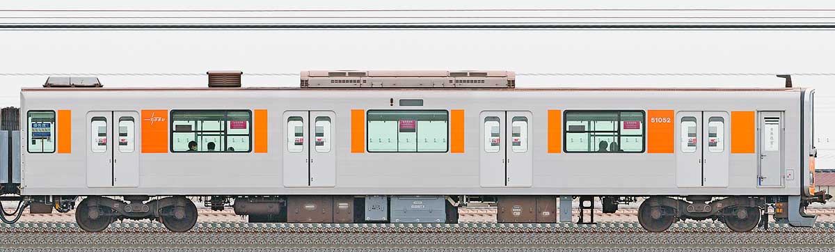 東武50050型クハ51052（CBTC・ATO対応）山側の側面写真