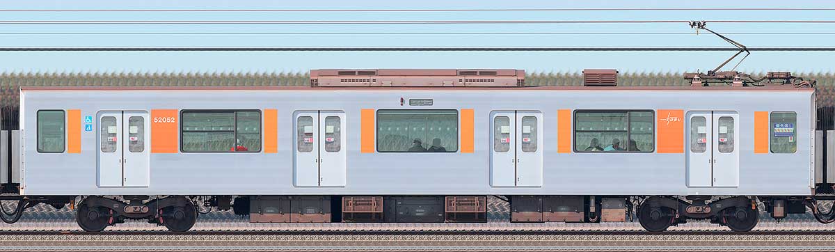 東武50050型モハ52052海側の側面写真