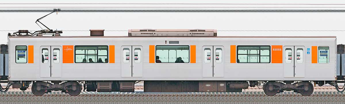 東武50050型モハ52052山側の側面写真