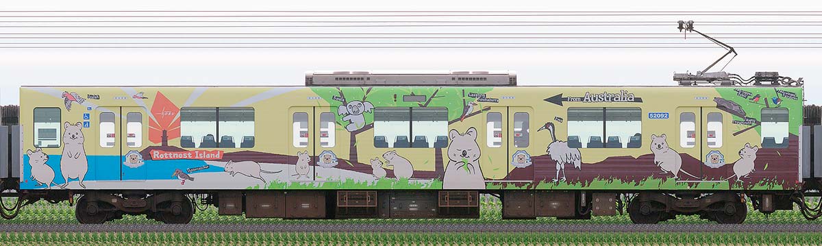 東武50090型モハ52092「クオッカトレイン」海側の側面写真