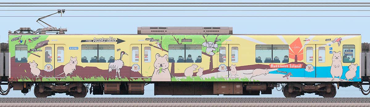 東武50090型モハ52092「クオッカトレイン」山側の側面写真