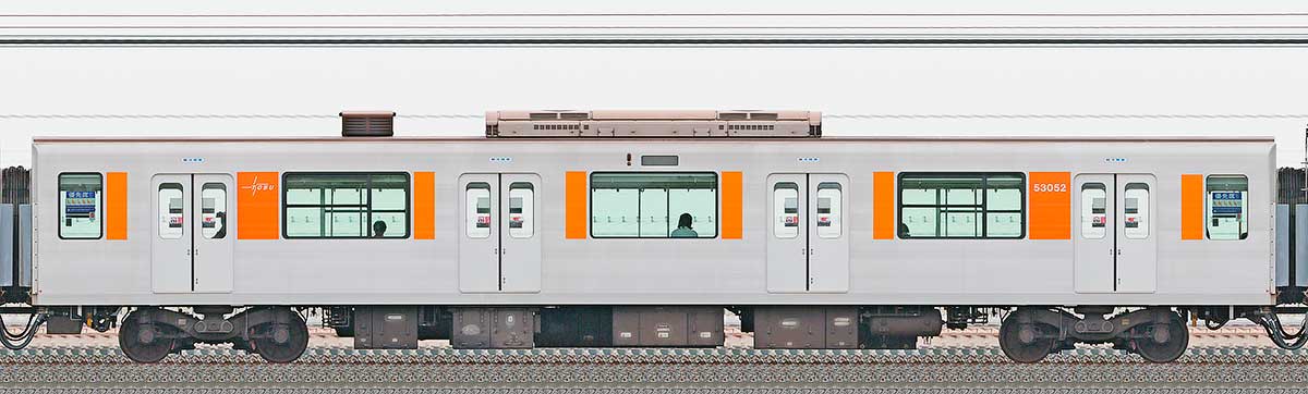 東武50050型モハ53052山側の側面写真