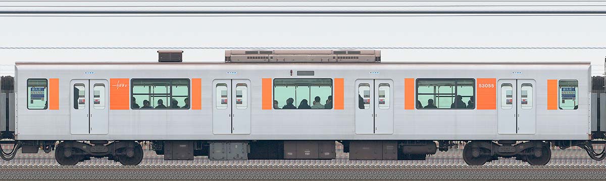 東武50050型モハ53055（2025年）山側の側面写真