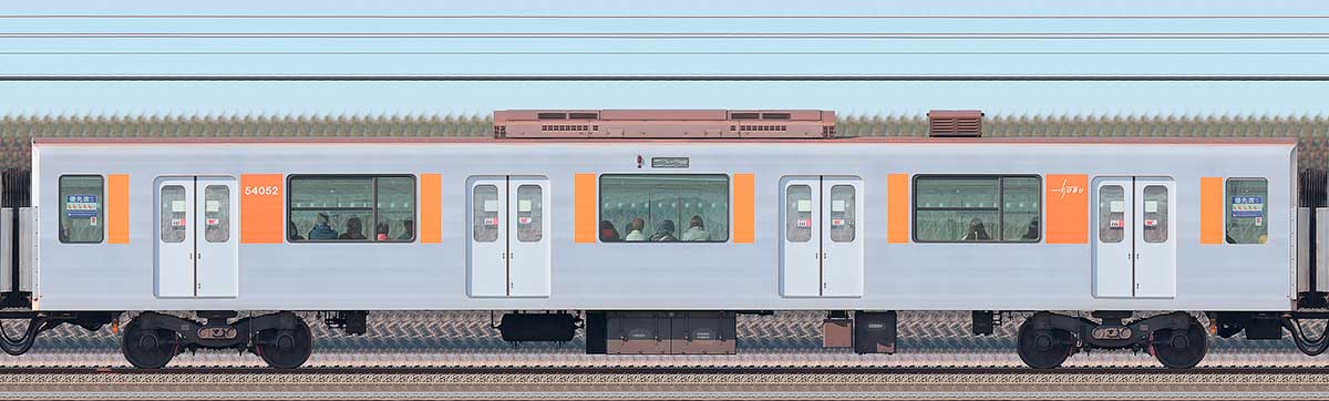 東武50050型サハ54052海側の側面写真