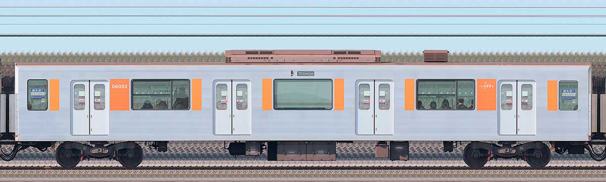 東武50050型サハ56052海側の側面写真