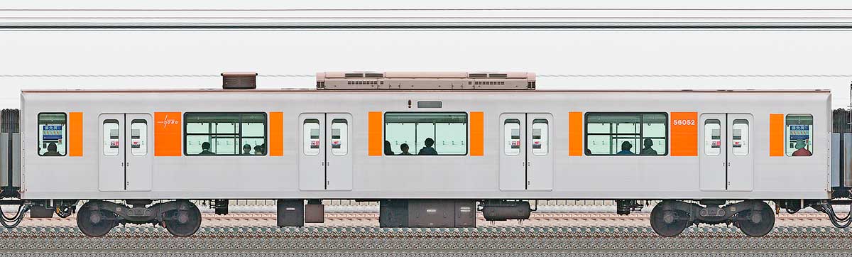 東武50050型サハ56052山側の側面写真