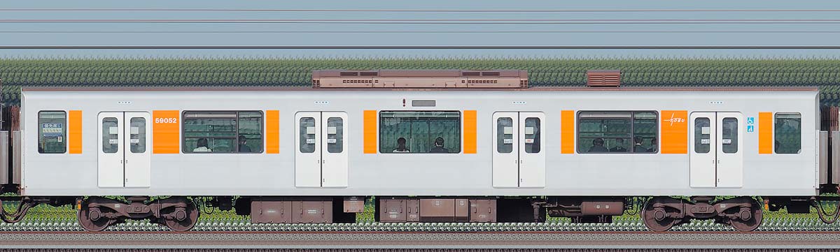東武50050型モハ59052（2021年）海側の側面写真
